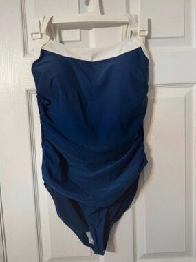 Shade & Shore Blue One-Piece Swimsuit